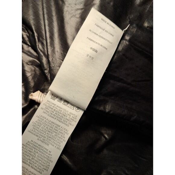 J.Crew Down Filled Puffer Mock Neck Jacket 2 Way Zipper Black Pockets Size M - Picture 12 of 12